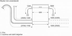 Bosch SMS4IKI61T 6 Programlı Inox Bulaşık Makinesi