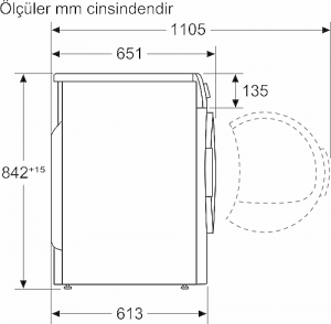 Bosch WQB245AXTR 9 kg Çamaşır Kurutma Makinesi