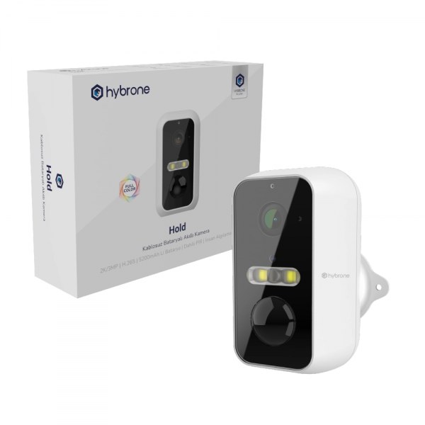 Hybrone Hold HY-CW3013-FB Akıllı İç ve Dış Ortam Bataryalı Wi-Fi Akıllı Kamera
