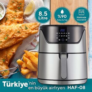 Kumtel Inox Digital Fastfryer HAF-08 Airfryer 8.5 lt Yağsız Fritöz