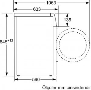 Siemens WM12N180TR 8 kg 1200 Devir Çamaşır Makinesi