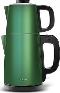 Karaca Tea Break Emerald Green 1650 W Çelik Demlikli Çay Makinesi