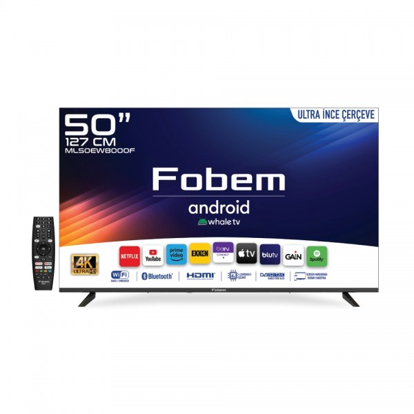 Fobem ML50EW8000F 50'' UHD 4K Android Whale TV